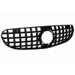 Κεντρική Μάσκα Εμπρός Κατάλληλη Για Mercedes Glc X253 C253 Facelift (2020-2021) Standard & Offroad Gtr Panamericana Design All Black