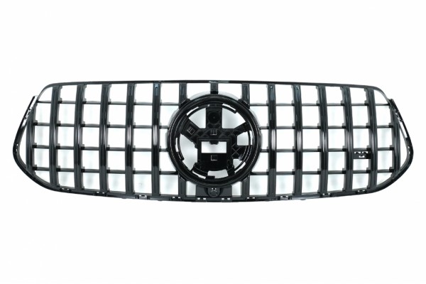 Κεντρική Μάσκα Εμπρός Κατάλληλη Για Mercedes Gle Suv W167 V167 Gle Coupe C167 Sport Package (2019-06.2023) Gtr Panamericana Design All Black