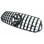 Κεντρική Μάσκα Εμπρός Κατάλληλη Για Mercedes Gle Suv W167 V167 Gle Coupe C167 Sport Package (2019-06.2023) Gtr Panamericana Design All Black