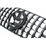 Κεντρική Μάσκα Εμπρός Κατάλληλη Για Mercedes Gle Suv W167 V167 Gle Coupe C167 Sport Package (2019-06.2023) Gtr Panamericana Design Σε Γυαλιστερό Μαύρο Και Χρώμιο