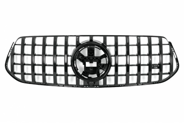 Κεντρική Μάσκα Εμπρός Κατάλληλη Για Mercedes Gle Suv W167 V167 Gle Coupe C167 Sport Package (2019-06.2023) Gtr Panamericana Design All Black