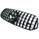 Κεντρική Μάσκα Εμπρός Κατάλληλη Για Mercedes Gle Suv W167 V167 Gle Coupe C167 Sport Package (2019-06.2023) Gtr Panamericana Design All Black