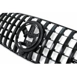 Κεντρική Μάσκα Εμπρός Κατάλληλη Για Mercedes Gle Suv W167 V167 Gle Coupe C167 Sport Package (2019-06.2023) Gtr Panamericana Design All Black