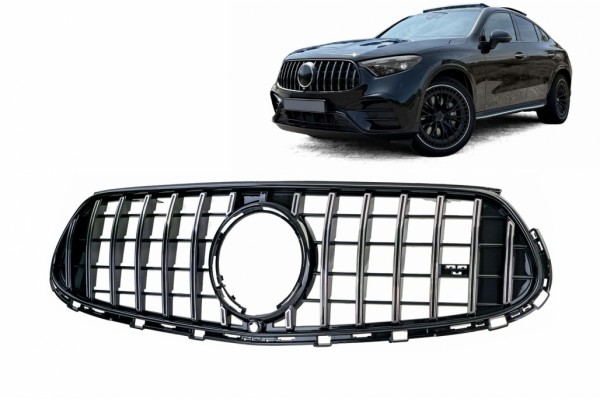 Κεντρική Μάσκα Εμπρός Κατάλληλη Για Mercedes GLC-Class Suv X254 Coupe C254 (2022-2027) Gtr Design