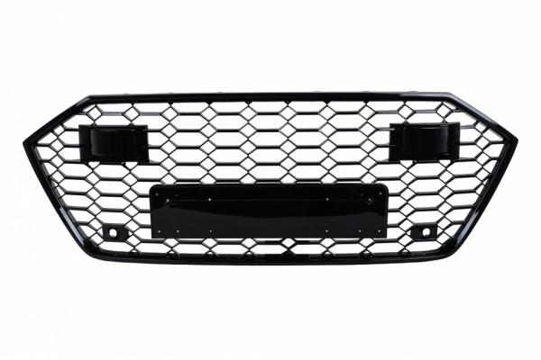 Μπροστινή Μάσκα Κατάλληλη Για Audi A7 4K8 (2018-) Rs Design Piano Black