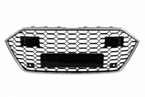 Μπροστινή Μάσκα Κατάλληλη Για Audi A7 4K8 (2018-) Rs Design Silver