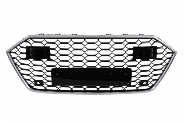 Μπροστινή Μάσκα Κατάλληλη Για Audi A7 4K8 (2018-) Rs Design Silver