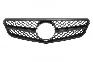 Μπροστινή Μάσκα Κατάλληλη Για Mercedes C-Class W204 S204 Limousine Station Wagon (2007-2014) Sport Piano Black