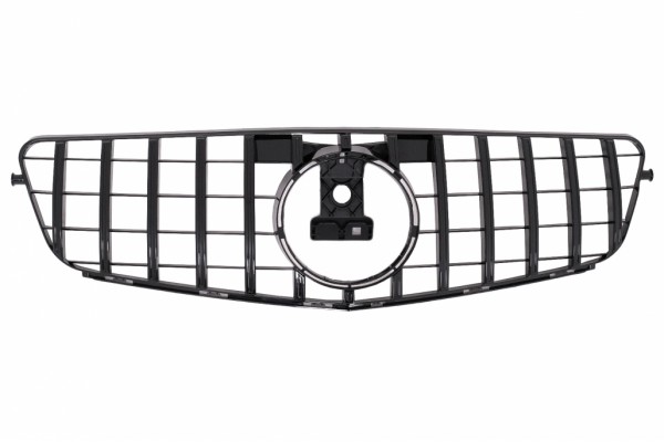 Μπροστινή Μάσκα Κατάλληλη Για Mercedes C-Class W204 S204 Limousine Station Wagon (2007-2014) GT-R Panamericana Design Μαύρο