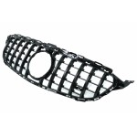 Μπροστινή Μάσκα Κατάλληλη Για Mercedes C-Class W205 S205 C205 A205 (2014-2018) GT-R Panamericana Design Μαύρο Μπροστινή Μάσκα Κατάλληλη Για Mercedes C-Class W205 S205 C205 A205 (2014-2018) GT-R Panamericana Design Μαύρο