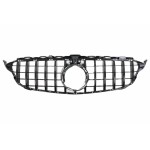 Μπροστινή Μάσκα Κατάλληλη Για Mercedes C-Class W205 Sedan S205 T-Modell A205 Cabriolet C205 Coupe Facelift (03.2018-2020) Μαύρο