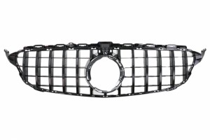 Μπροστινή Μάσκα Κατάλληλη Για Mercedes C-Class W205 Sedan S205 T-Modell A205 Cabriolet C205 Coupe Facelift (03.2018-2020) Μαύρο