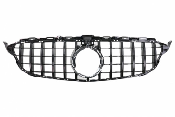 Μπροστινή Μάσκα Κατάλληλη Για Mercedes C-Class W205 Sedan S205 T-Modell A205 Cabriolet C205 Coupe Facelift (03.2018-2020) Μαύρο