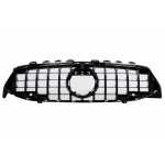 Μπροστινή Μάσκα Κατάλληλη Για Mercedes Cla X118 C118 (2019-05.2023) Piano Black Stripes GT-R Panamericana Design