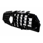 Μπροστινή Μάσκα Κατάλληλη Για Mercedes Cla X118 C118 (2019-05.2023) Piano Black Stripes GT-R Panamericana Design