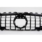 Μπροστινή Μάσκα Κατάλληλη Για Mercedes Cla X118 C118 (2019-05.2023) Piano Black Stripes GT-R Panamericana Design