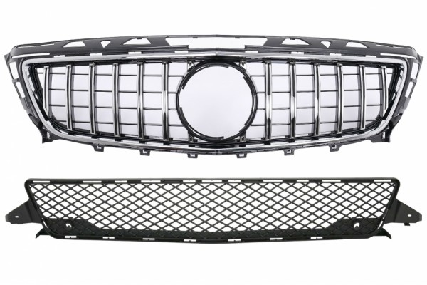 Μπροστινή Μάσκα Κατάλληλη Για Mercedes Cls W218 C118 (2011-2014) X218 Shooting Brake (2012-2014) GT-R Panamericana Design