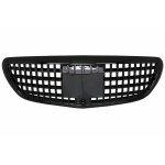 Μπροστινή Μάσκα Κατάλληλη Για Mercedes E-Class W213 S213 C238 A238 (2016-2019) Vertical Design Piano Black
