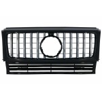 Μπροστινή Μάσκα Κατάλληλη Για Mercedes G-Class W463 (1990-2014) Νέα G63 GT-R Panamericana Design Μαύρο Χρώμιο Μπροστινή Μάσκα Κατάλληλη Για Mercedes G-Class W463 (1990-2014) Νέα G63 GT-R Panamericana Design Μαύρο Χρώμιο