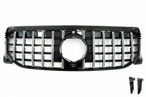 Μπροστινή Μάσκα Κατάλληλη Για Mercedes GLB-Class X247 (2019-2023) GT-R Panamericana Design Χρωμίου