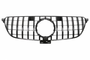 Μπροστινή Μάσκα Κατάλληλη Για Mercedes Gle Coupe C292 (2015-2018) Gle W166 Suv (2015-2018) GT-R Panamericana Design Piano Black