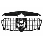Μπροστινή Μάσκα Κατάλληλη Για Mercedes Gle W167 V167 C167 Standard Edition (2019-06.2023) GT-R Panamericana Design Χρώμιο Μαύρο