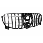 Μπροστινή Μάσκα Κατάλληλη Για Mercedes Gle W167 V167 C167 Standard Edition (2019-06.2023) GT-R Panamericana Design Χρώμιο Μαύρο