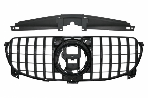 Μπροστινή Μάσκα Κατάλληλη Για Mercedes Gle W167 V167 C167 Standard Edition (2019-06.2023) GT-R Panamericana Design Black