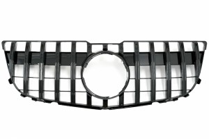 Μπροστινή Μάσκα Κατάλληλη Για Mercedes GLK-Class X204 Facelift (2013-2015) GT-R Panamericana Design Piano Black