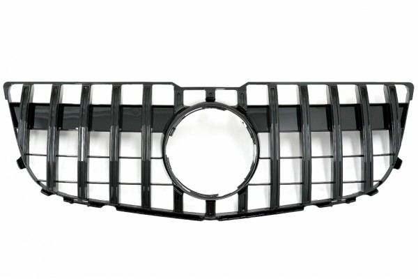Μπροστινή Μάσκα Κατάλληλη Για Mercedes GLK-Class X204 Facelift (2013-2015) GT-R Panamericana Design Piano Black