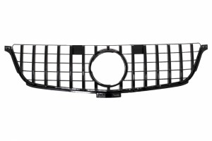 Μπροστινή Μάσκα Κατάλληλη Για Mercedes ML-Class W166 (2012-2014) GT-R Panamericana Design Μαύρο