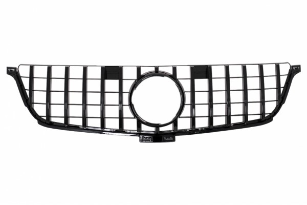 Μπροστινή Μάσκα Κατάλληλη Για Mercedes ML-Class W166 (2012-2014) GT-R Panamericana Design Μαύρο