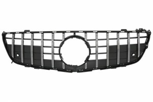 Μπροστινή Μάσκα Κατάλληλη Για Mercedes SL-Class R231 (2012-2016) GT-R Panamericana Design Μαύρο Χρώμιο