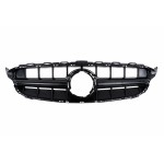 Μπροστινή Μάσκα Κατάλληλη Για Mercedes W205 Sedan S205 T-Modell A205 Cabriolet C205 Coupe Facelift (03.2018-2020) Μαύρο