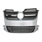 Μπροστινή Μάσκα Κατάλληλη Για Vw Golf 5 V (2003-2007) R32 Design Brushed Aluminum