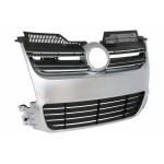 Μπροστινή Μάσκα Κατάλληλη Για Vw Golf 5 V (2003-2007) R32 Design Brushed Aluminum