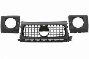 Μπροστινή Μάσκα Με Καλύμματα Προβολέων Κατάλληλη Για Mercedes G-Class W464 W463A G63 Amg (06.2018-up) GT-R Panamericana Design