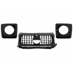 Μπροστινή Μάσκα Με Καλύμματα Προβολέων Κατάλληλη Για Mercedes G-Class W464 W463A & G63 Amg (06.2018-up) GT-R Panamericana Design Piano Black Μπροστινή Μάσκα Με Καλύμματα Προβολέων Κατάλληλη Για Mercedes G-Class W464 W463A & G63 Amg (06.2018-up) GT-R Panamericana Design Piano Black