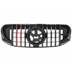 Μπροστινή Μάσκα Με Κόκκινο Ένθετο Κατάλληλο Για Mercedes Gls Suv X167 (2019-2023) Gtr Design Μπροστινή Μάσκα Με Κόκκινο Ένθετο Κατάλληλο Για Mercedes Gls Suv X167 (2019-2023) Gtr Design