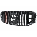 Μπροστινή Μάσκα Με Κόκκινο Ένθετο Κατάλληλο Για Mercedes Gls Suv X167 (2019-2023) Gtr Design Μπροστινή Μάσκα Με Κόκκινο Ένθετο Κατάλληλο Για Mercedes Gls Suv X167 (2019-2023) Gtr Design