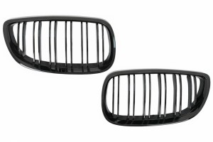 Μάσκες Εμπρός "νεφρών" Κατάλληλες Για Bmw Σειρά 3 E92 E93 Coupe Cabrio Prelci (2006-2009) Διπλής Ρίγας M-Package Sport Design