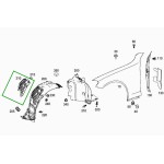 Πτερύγιο Σέρβις Καλύμματος Επένδυσης Μπροστινού Δεξιού Φτερού Κατάλληλο Για Mercedes C-Class W205 Sedan (2014-2018)