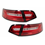 Πίσω Φώτα Led Bar Κατάλληλα Για Audi A6 4F2 C6 Limousine (2008-2011) Κόκκινο, διάφανο, Facelift Design Με Διαδοχικά Δυναμικά Φώτα στροφής.
