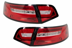 Πίσω Φώτα Led Bar Κατάλληλα Για Audi A6 4F2 C6 Limousine (2008-2011) Κόκκινο, διάφανο, Facelift Design Με Διαδοχικά Δυναμικά Φώτα στροφής.