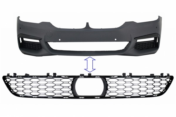 Μεσαία Κάτω Μάσκα Κατάλληλη Για Bmw Σειρά 5 G30 G31 Limousine Touring (2017-2019) Προφυλακτήρα M-Tech Design Μεσαία Κάτω Μάσκα Κατάλληλη Για Bmw Σειρά 5 G30 G31 Limousine Touring (2017-2019) Προφυλακτήρα M-Tech Design