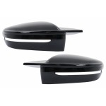 Καλύμματα Καθρεφτών Κατάλληλα Για Bmw Σειρά 5 G30 G31 G38 (2017-2019) Σειρά 6 G32 (2017-2019) Σειρά 7 G11 G12 (2015-2019) Σειρά 8 G14 G15 G16 (2017-2019) M Sport Design Γυαλιστερό Μαύρο Lhd