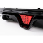 Διαχύτης Πίσω Προφυλακτήρα Με Led Κατάλληλος Για Bmw Σειρά 5 G30 G31 Limousine Touring (2017-2024) M5 Design Piano Black