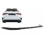 Διαχωριστής Προέκτασης Πίσω Προφυλακτήρα Κατάλληλος Για Audi A3 8Y S-Line (2020-2024) Sportback Μαύρο