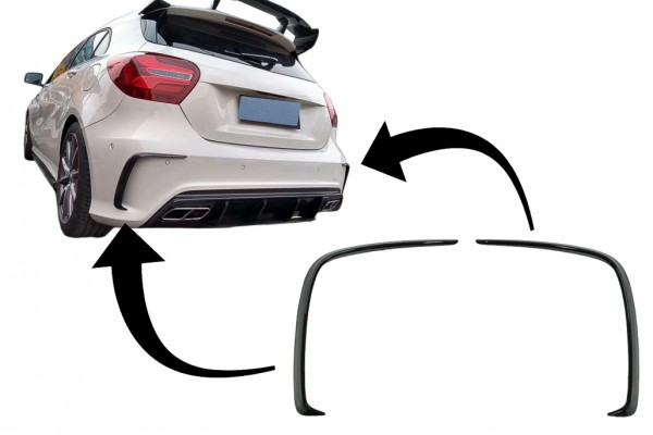 Πίσω Προφυλακτήρες Flics, Πλευρικά Πτερύγια Κατάλληλα Για Mercedes A-Class W176 (2012-2018) Piano Black Πίσω Προφυλακτήρες Flics, Πλευρικά Πτερύγια Κατάλληλα Για Mercedes A-Class W176 (2012-2018) Piano Black