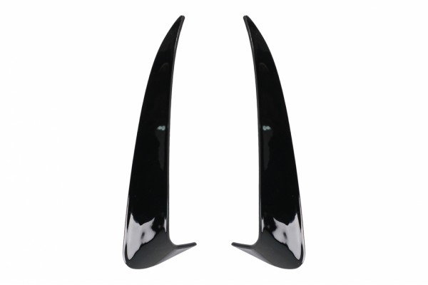 Πίσω προφυλακτήρας, Πλαϊνά πτερύγια, Κατάλληλα Για Mercedes C Class W205 (2014-2020) Piano Black